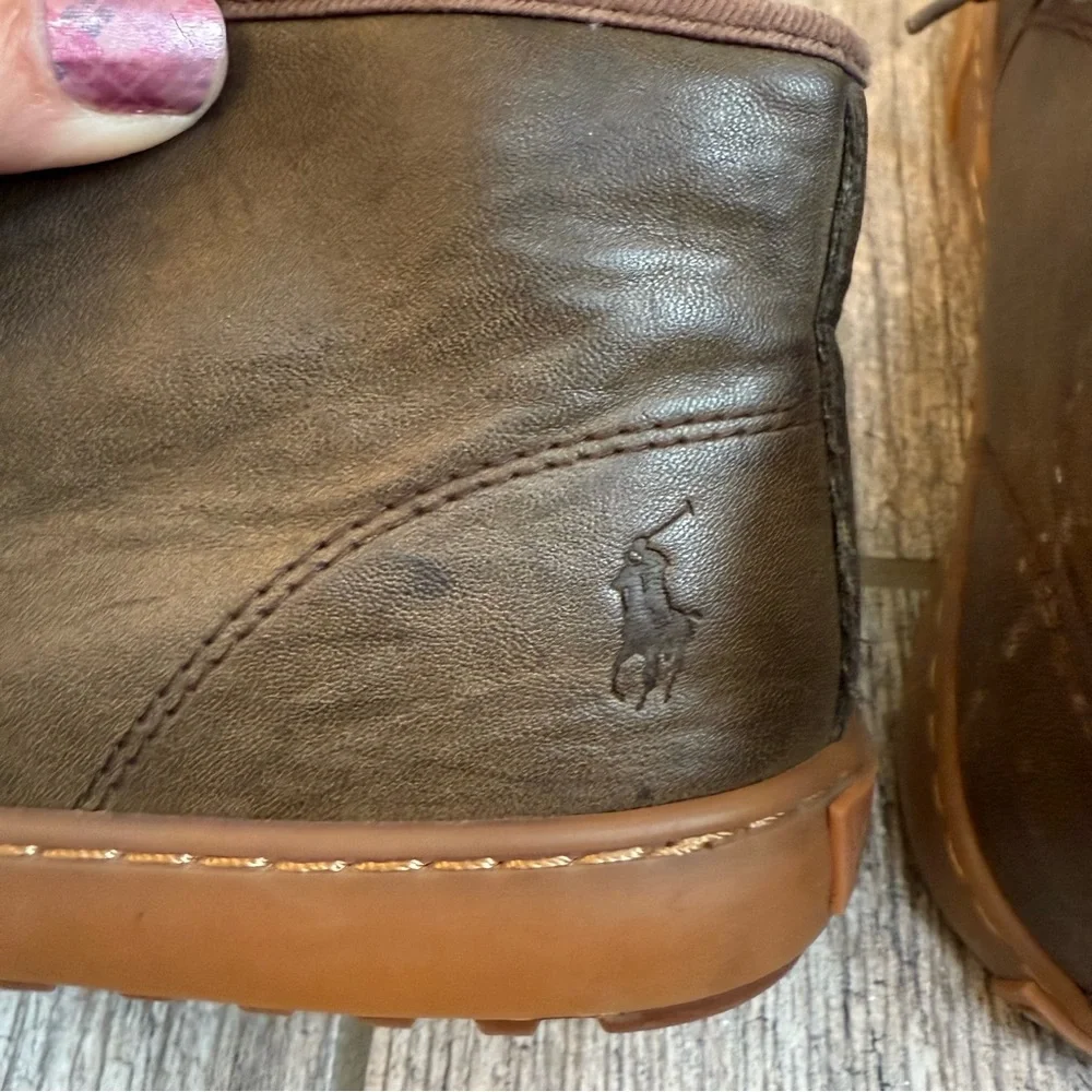 Polo by Ralph Lauren Brown Leather Chukka Boots